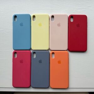 iPhone XS Max cases. Various colours. Originally from apple.